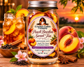Peach Bourbon Sweet Tea in a Jar