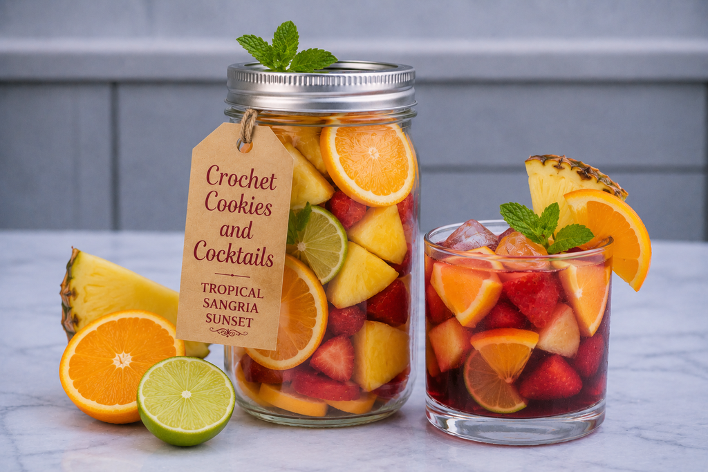 Tropical Sangria Sunset in a Jar