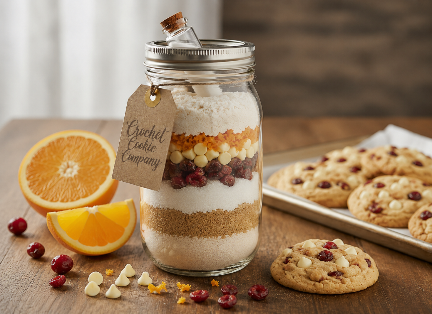 Cranberry Orange Cookie In A Jar