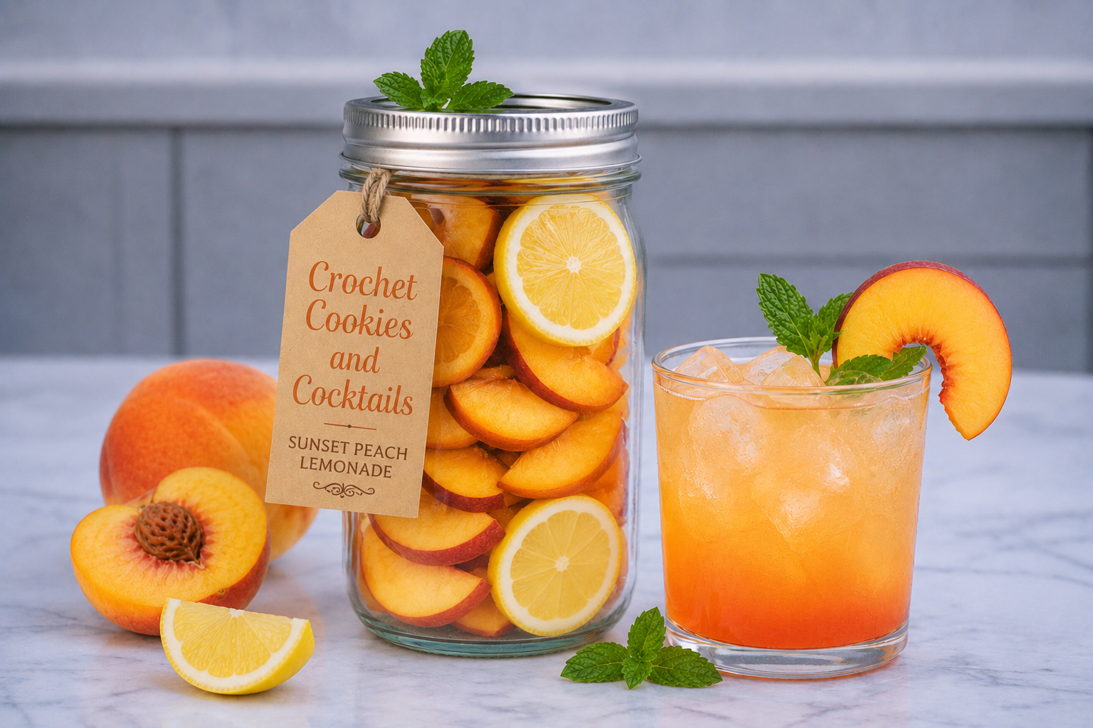 Sunset Peach Lemonade