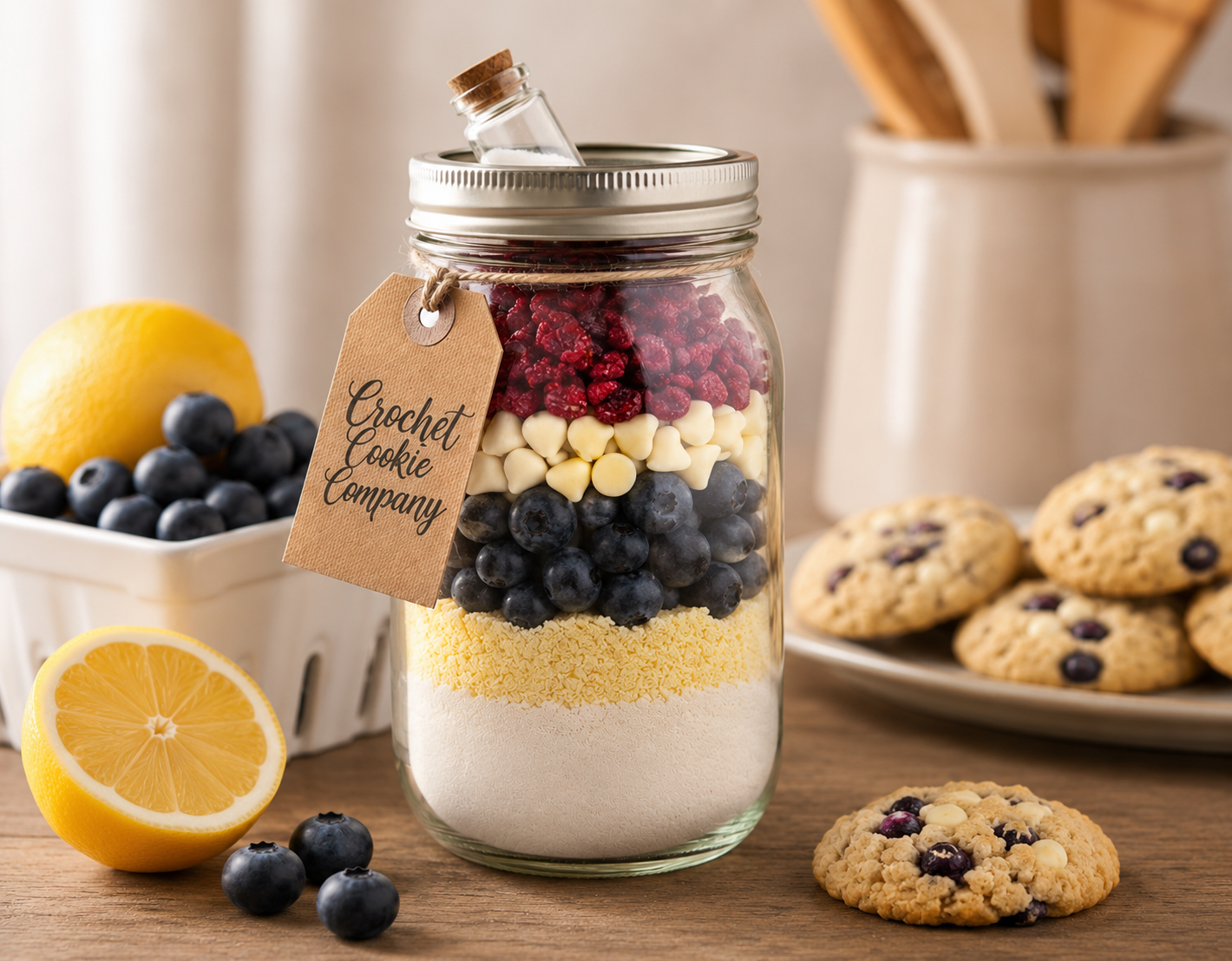 Berry Lemon Cookie In A Jar