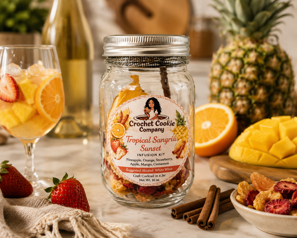 Tropical Sangria Sunset in a Jar