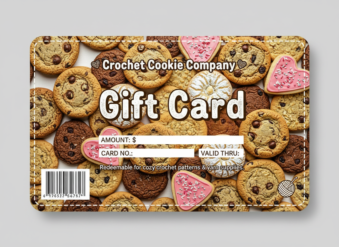 A Crochet Cookie Gift Card