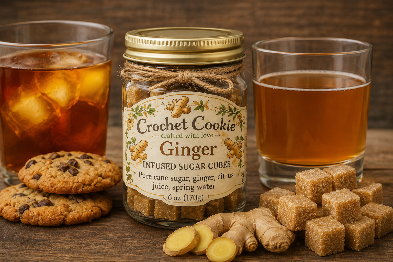 Ginger Infused Sugar Cubes