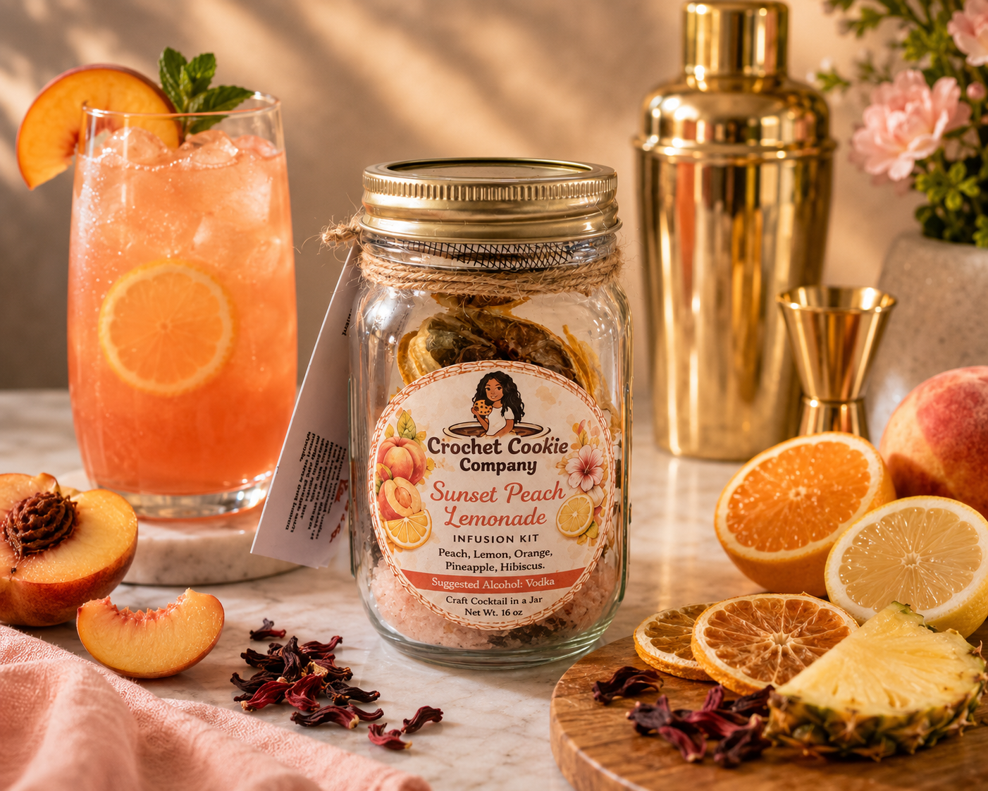Sunset Peach Lemonade