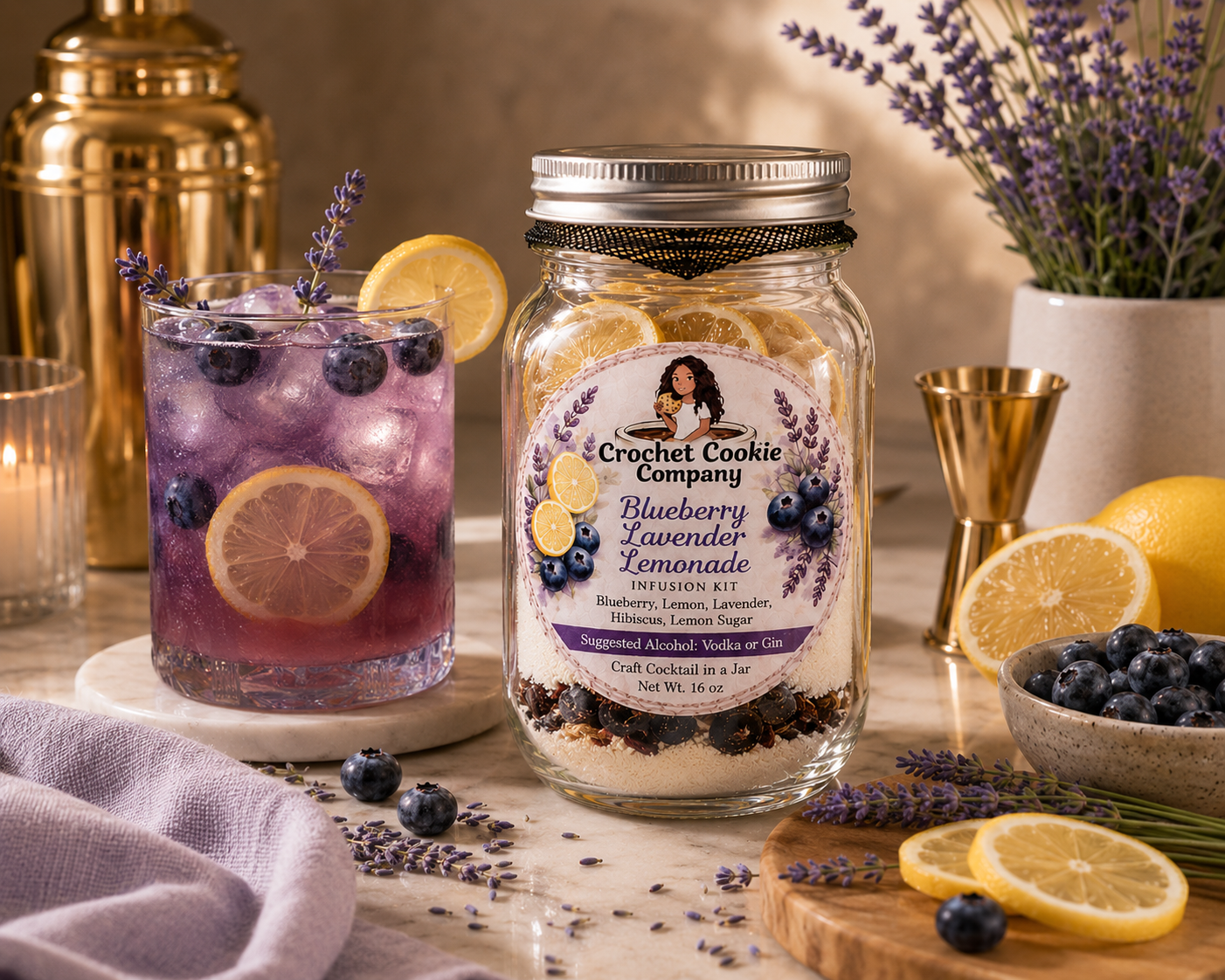 Blueberry Lavendar in a Jar