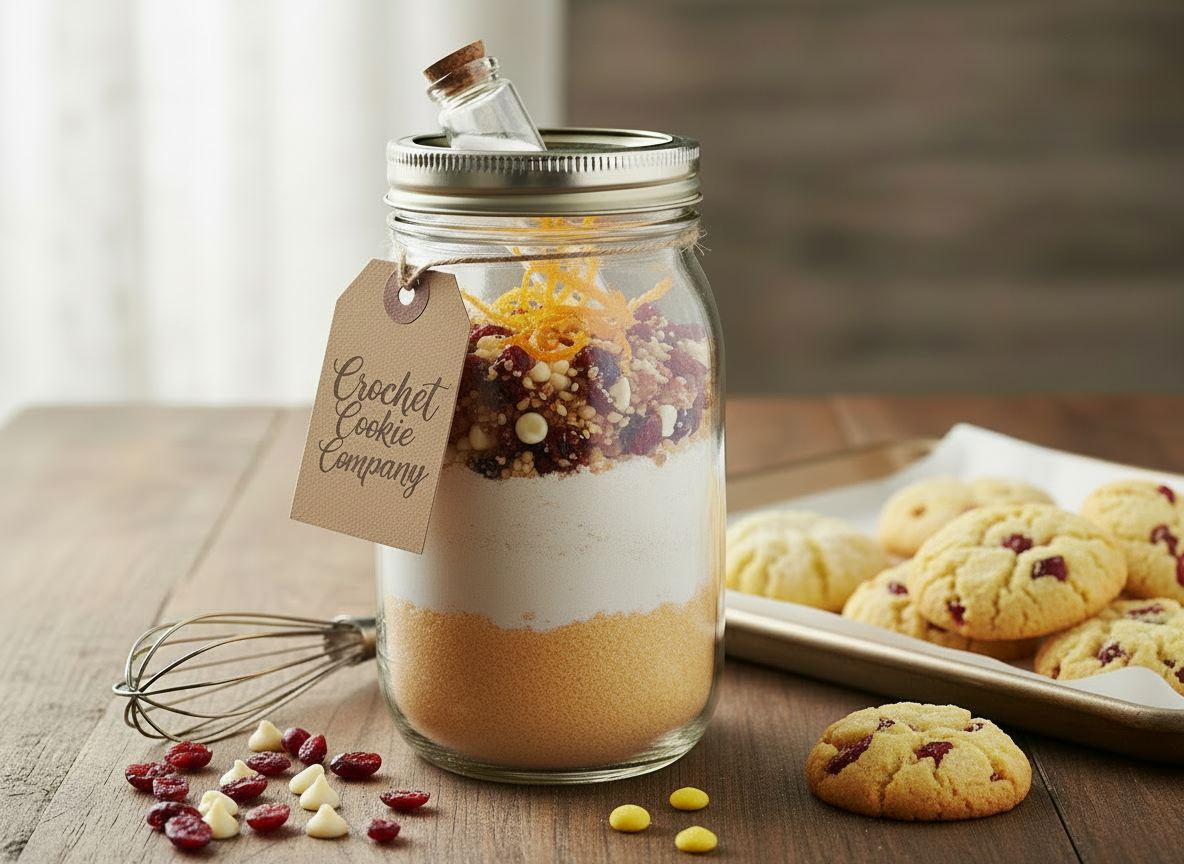 Orange Cranberry Cookie In A Jar