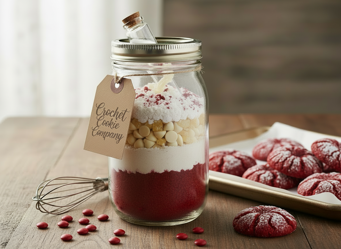 Red Velvet Cookie In A Jar