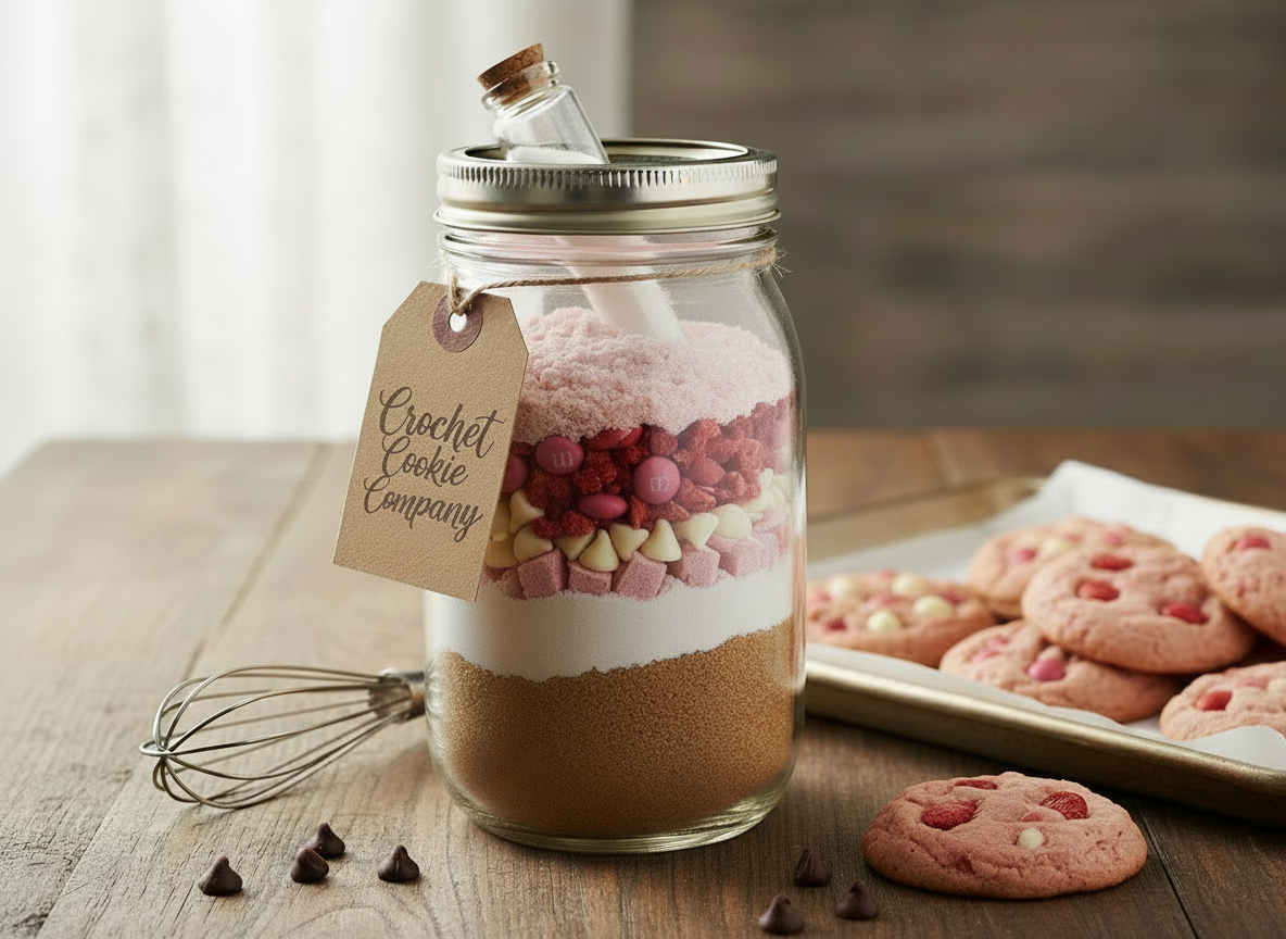 Strawberry Cookie In A Jar