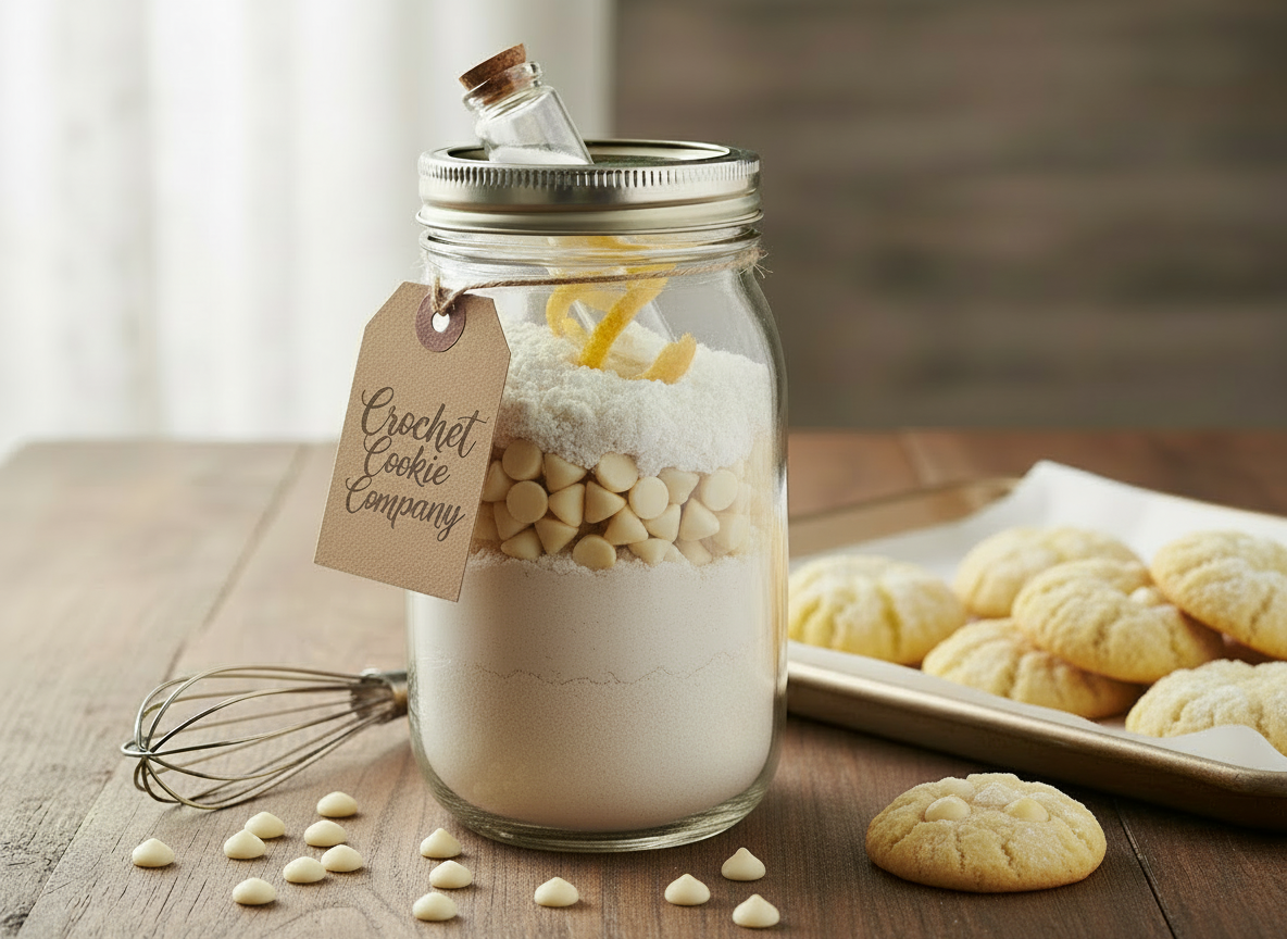 White Chocolate Chip Cookie In A Jar
