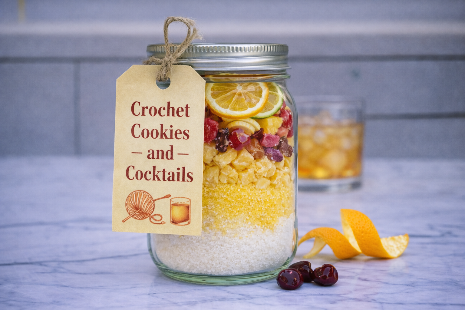 Tropical Lemonade in a Jar